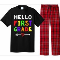 Hello First Grade Team 1st Grade Back To School Teacher Pajama Set