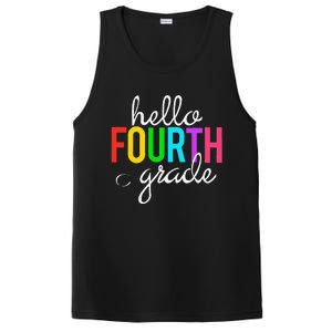 Hello Fourth Grade 4th First Day Of School Bright Teacher PosiCharge Competitor Tank