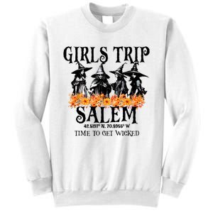 Halloween Funny Girl Trip Salem Time To Get Witch Gift Sweatshirt