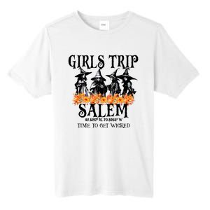 Halloween Funny Girl Trip Salem Time To Get Witch Gift Tall Fusion ChromaSoft Performance T-Shirt