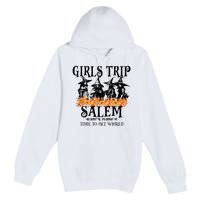 Halloween Funny Girl Trip Salem Time To Get Witch Gift Premium Pullover Hoodie