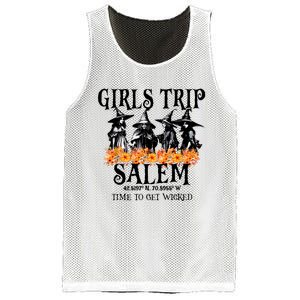 Halloween Funny Girl Trip Salem Time To Get Witch Gift Mesh Reversible Basketball Jersey Tank