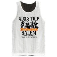 Halloween Funny Girl Trip Salem Time To Get Witch Gift Mesh Reversible Basketball Jersey Tank