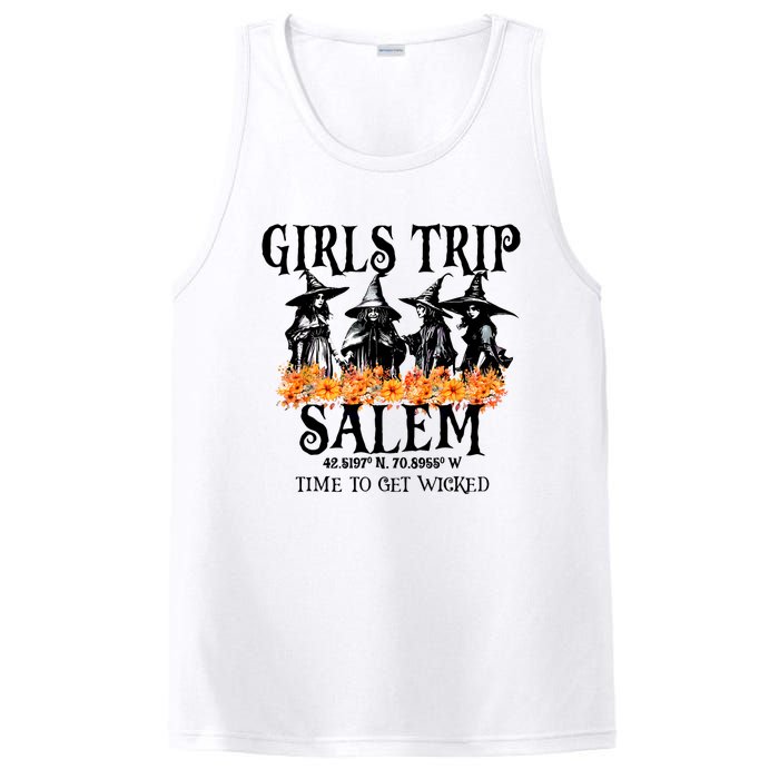 Halloween Funny Girl Trip Salem Time To Get Witch Gift PosiCharge Competitor Tank