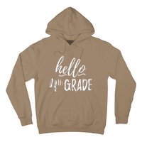 Hello Fourth Grade For 4th Graders Teachers Aides Hoodie