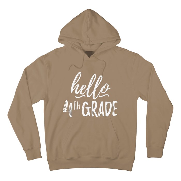 Hello Fourth Grade For 4th Graders Teachers Aides Hoodie