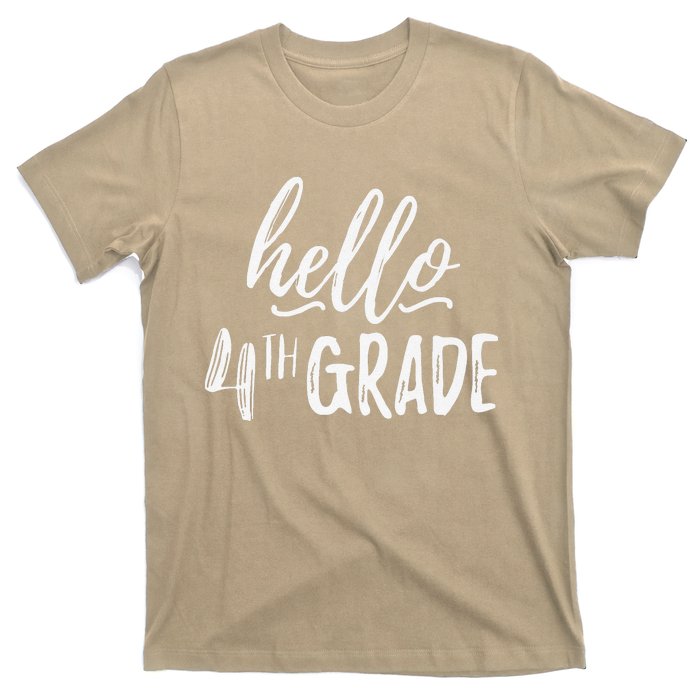 Hello Fourth Grade For 4th Graders Teachers Aides T-Shirt