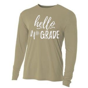 Hello Fourth Grade For 4th Graders Teachers Aides Cooling Performance Long Sleeve Crew