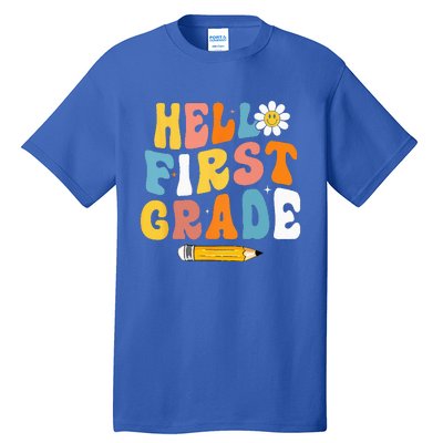 Hello First Grade Teachers Women Back To School Tall T-Shirt