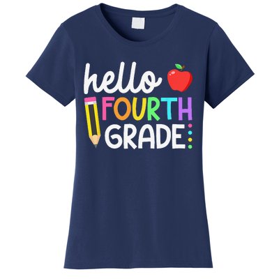 Hello Fourth Grade Team 4th Grade Back To School Teacher Women's T-Shirt