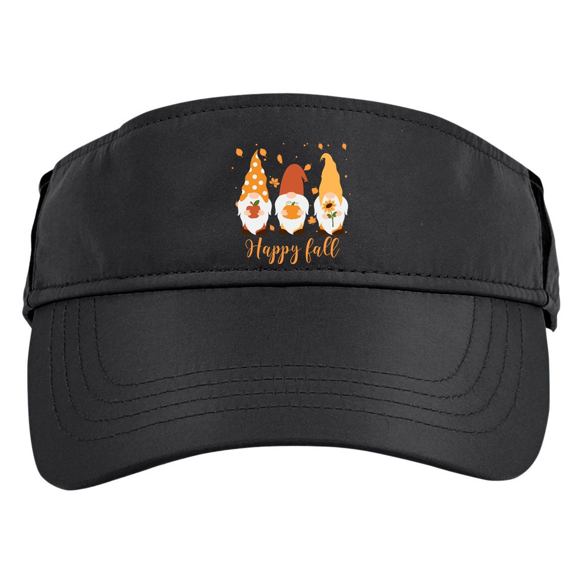 Happy Fall Gnome Festive Cute Adult Drive Performance Visor