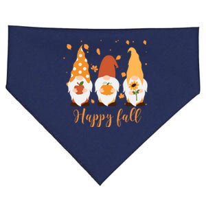 Happy Fall Gnome Festive Cute USA-Made Doggie Bandana