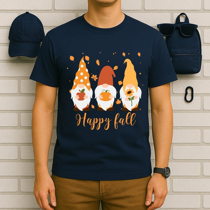 Happy Fall Gnome Festive Cute T-Shirt