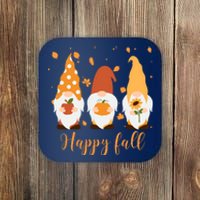 Happy Fall Gnome Festive Cute Coaster