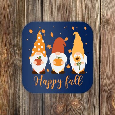 Happy Fall Gnome Festive Cute Coaster