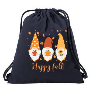 Happy Fall Gnome Festive Cute Drawstring Bag