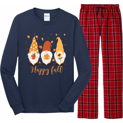 Happy Fall Gnome Festive Cute Long Sleeve Pajama Set