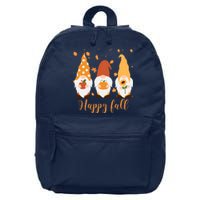 Happy Fall Gnome Festive Cute 16 in Basic Backpack