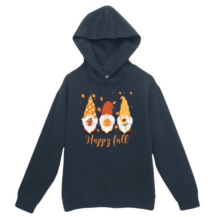 Happy Fall Gnome Festive Cute Urban Pullover Hoodie