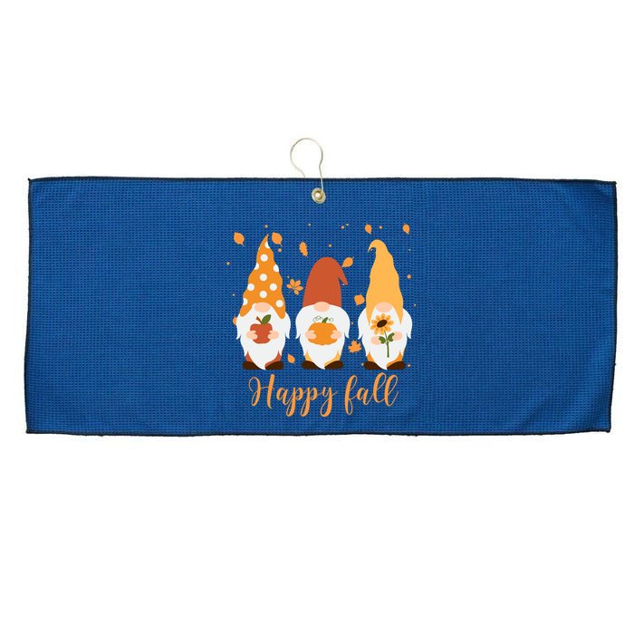 Happy Fall Gnome Festive Cute Large Microfiber Waffle Golf Towel