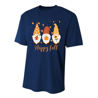 Happy Fall Gnome Festive Cute Performance Sprint T-Shirt