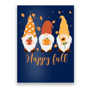 Happy Fall Gnome Festive Cute Poster