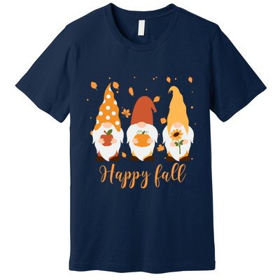 Happy Fall Gnome Festive Cute Premium T-Shirt