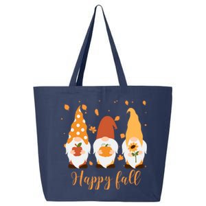 Happy Fall Gnome Festive Cute 25L Jumbo Tote