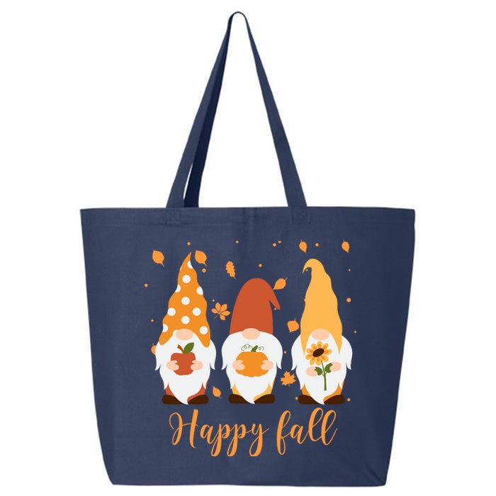 Happy Fall Gnome Festive Cute 25L Jumbo Tote