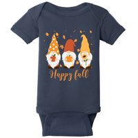 Happy Fall Gnome Festive Cute Baby Bodysuit