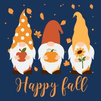 Happy Fall Gnome Festive Cute Baby Bodysuit