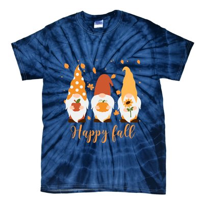 Happy Fall Gnome Festive Cute Tie-Dye T-Shirt