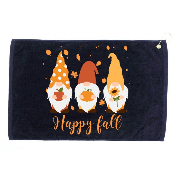 Happy Fall Gnome Festive Cute Grommeted Golf Towel