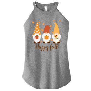 Happy Fall Gnome Festive Cute Women's Perfect Tri Rocker Tank