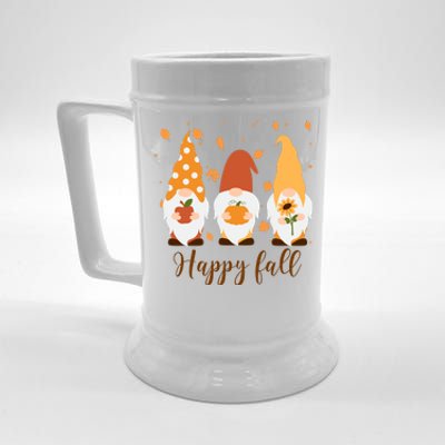 Happy Fall Gnome Festive Cute Beer Stein