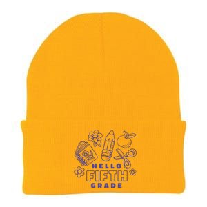 Hello Fifth Grade School Knit Cap Winter Beanie