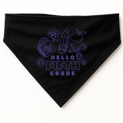 Hello Fifth Grade School USA-Made Doggie Bandana