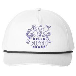 Hello Fifth Grade School Snapback Five-Panel Rope Hat