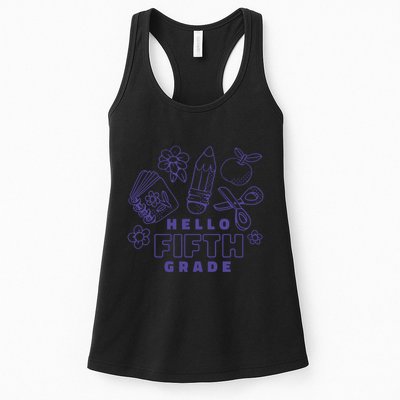 Hello Fifth Grade School Womens Tank Top