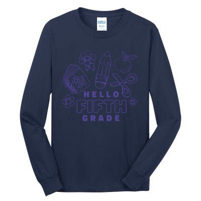 Hello Fifth Grade School Tall Long Sleeve T-Shirt