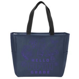 Hello Fifth Grade School Zip Tote Bag