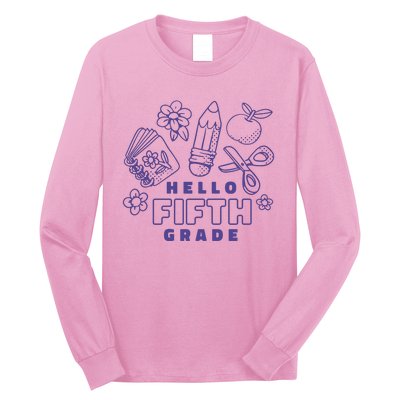 Hello Fifth Grade School Long Sleeve Shirt