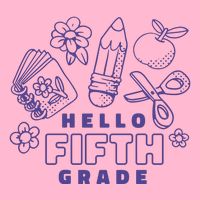 Hello Fifth Grade School Cooling Performance Long Sleeve Crew