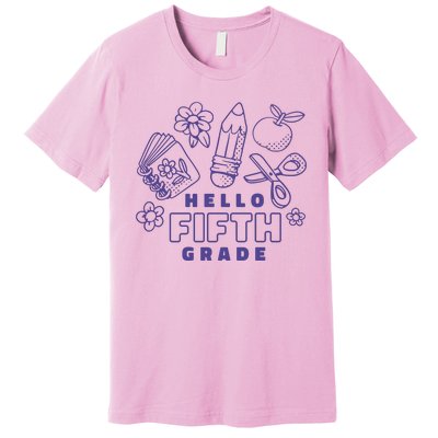 Hello Fifth Grade School Premium T-Shirt