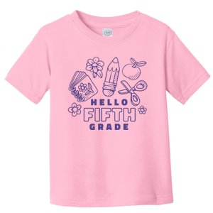 Hello Fifth Grade School Toddler T-Shirt