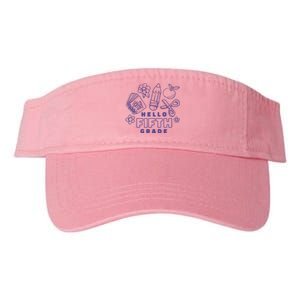 Hello Fifth Grade School Valucap Bio-Washed Visor