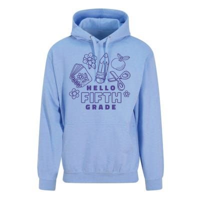 Hello Fifth Grade School Unisex Surf Hoodie