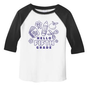 Hello Fifth Grade School Toddler Fine Jersey T-Shirt