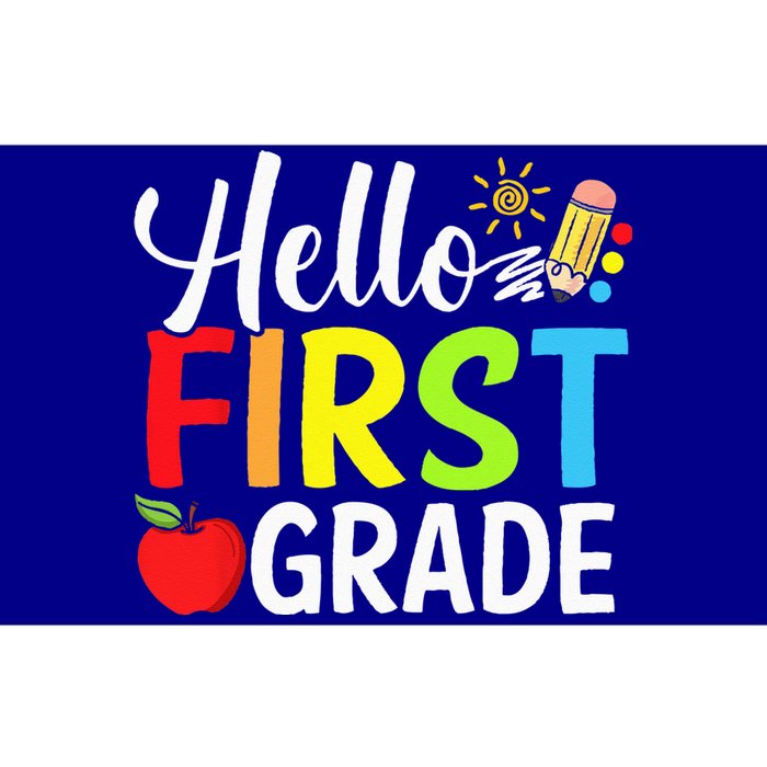 Hello First Grade Team 1st Grade Back To School Teacher Bumper Sticker