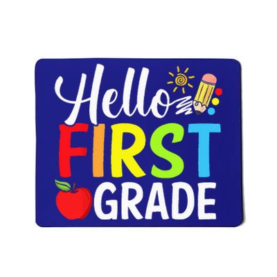 Hello First Grade Team 1st Grade Back To School Teacher Mousepad